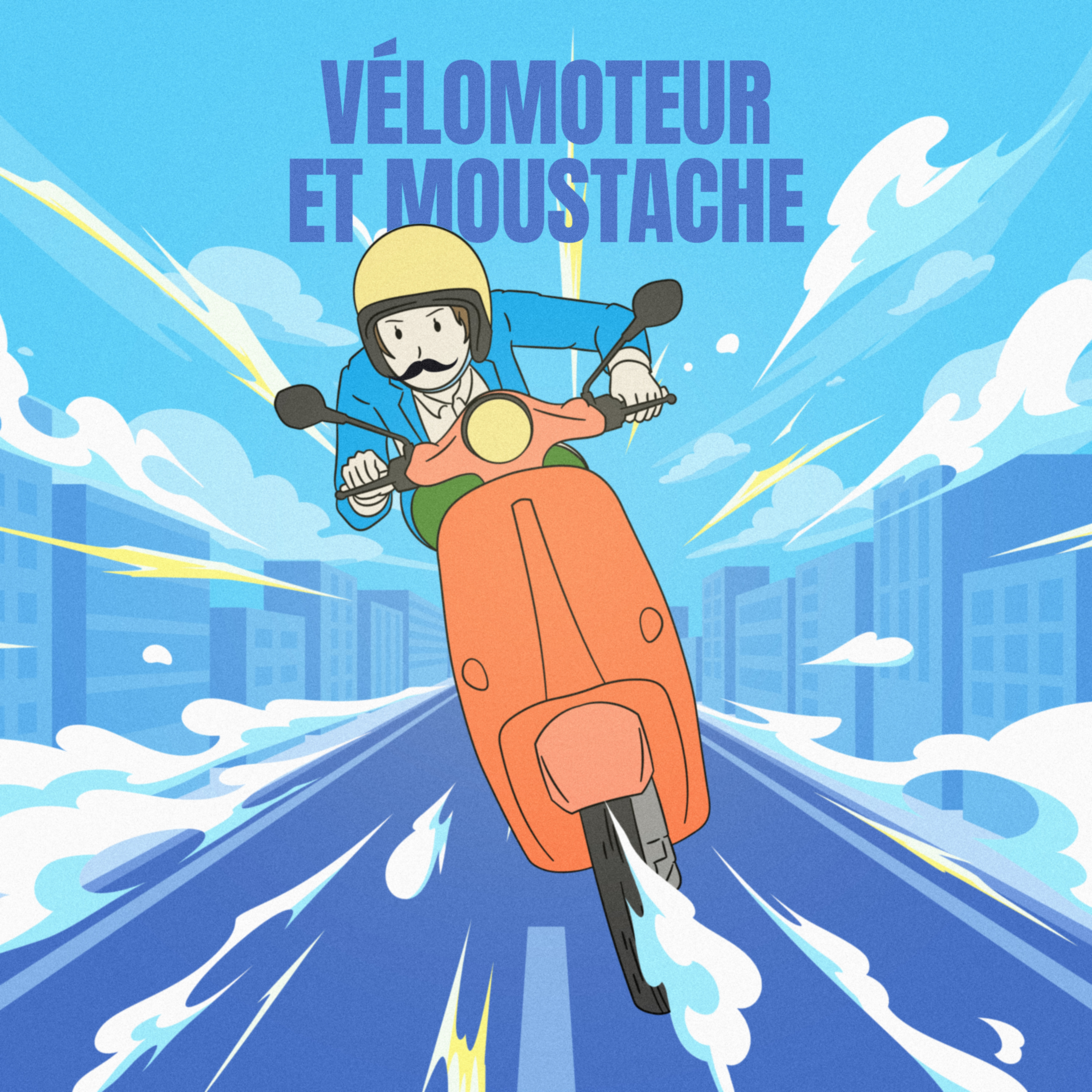 Vélomoteur et Moustache