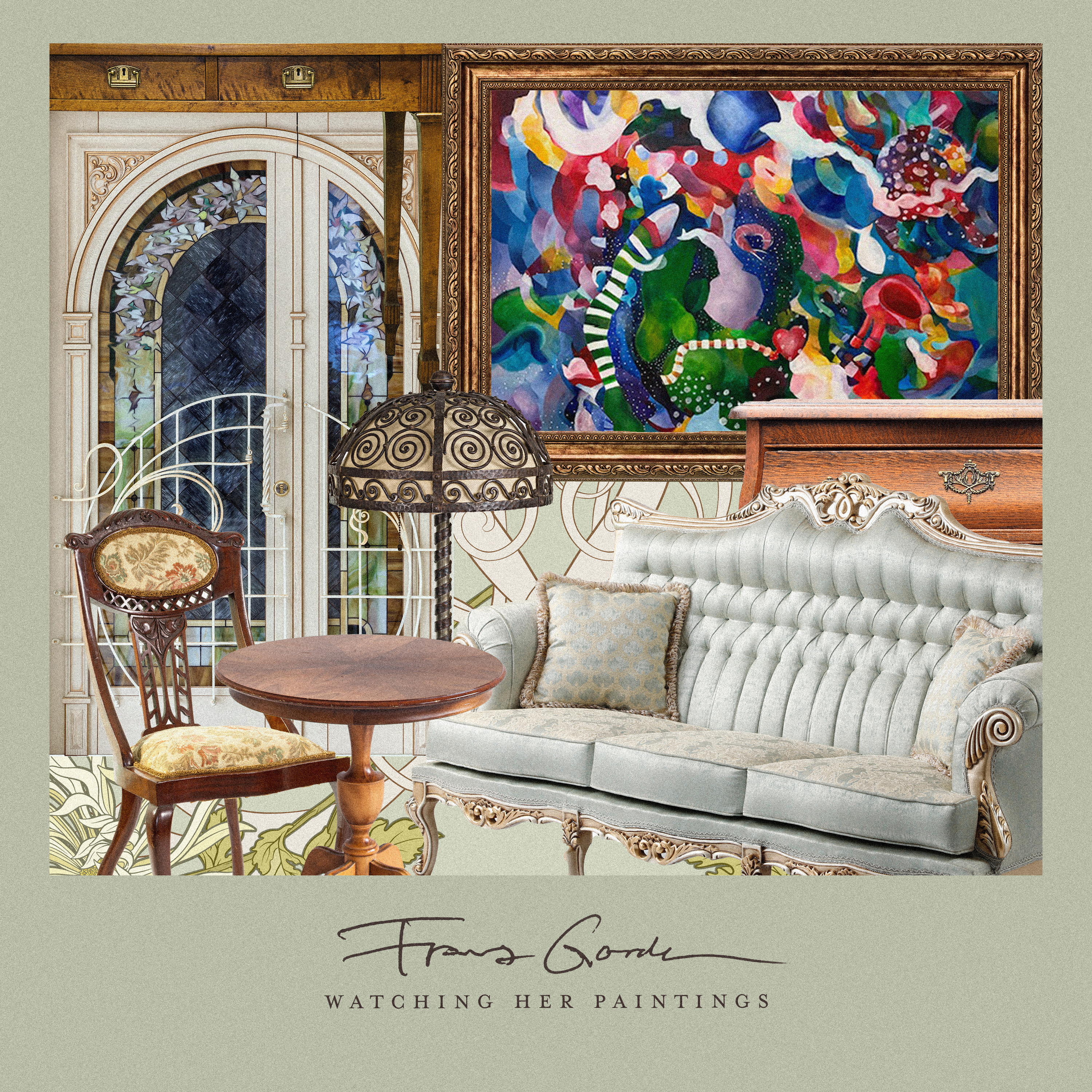 Watching Her Paintings